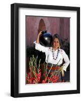 Native Woman, Tourism in Oaxaca, Mexico-Bill Bachmann-Framed Premium Photographic Print