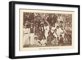 Native Women and Children-null-Framed Giclee Print