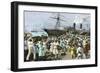 Native Women Carrying Coal onto a Steamship at Kingston, Jamaica, 1880s-null-Framed Giclee Print