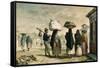 Native Women from Wild Country Seeking Work as Laundresses in Rio De Janeiro-Jean Baptiste Debret-Framed Stretched Canvas