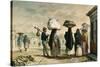Native Women from Wild Country Seeking Work as Laundresses in Rio De Janeiro-Jean Baptiste Debret-Stretched Canvas