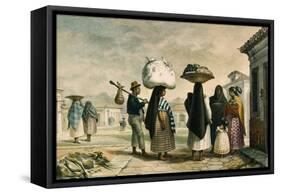 Native Women from Wild Country Seeking Work as Laundresses in Rio De Janeiro-Jean Baptiste Debret-Framed Stretched Canvas