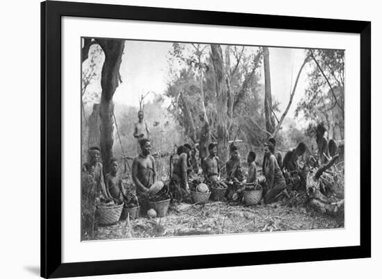 Native Women with Baskets of Hippo Meat, Karoo, South Africa, 1924-Thomas A Glover-Framed Giclee Print