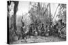 Native Women with Baskets of Hippo Meat, Karoo, South Africa, 1924-Thomas A Glover-Stretched Canvas