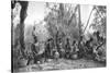 Native Women with Baskets of Hippo Meat, Karoo, South Africa, 1924-Thomas A Glover-Stretched Canvas