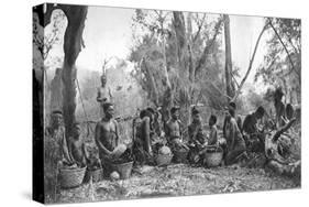 Native Women with Baskets of Hippo Meat, Karoo, South Africa, 1924-Thomas A Glover-Stretched Canvas