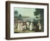 Natives Dancing in the Island of Dominica, Fort Young Beyond-Agostino Brunias-Framed Giclee Print