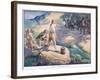 Natives Gathered Round Them-Joseph Ratcliffe Skelton-Framed Giclee Print