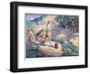 Natives Gathered Round Them-Joseph Ratcliffe Skelton-Framed Giclee Print