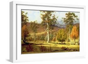 Natives in the Eucalypt Forest on Mills Plains, Patterdale Farm-John Glover-Framed Giclee Print