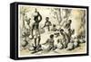 Natives Making Pombe, 1883-null-Framed Stretched Canvas