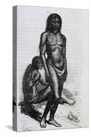 Natives of San Salvador from Life and Voyages of Christopher Columbus-Washington Irving-Stretched Canvas