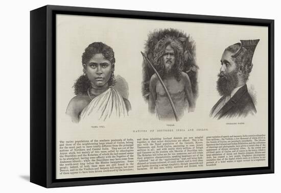 Natives of Southern India and Ceylon-null-Framed Stretched Canvas