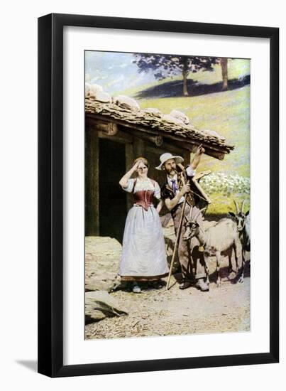 Natives of the Canton of Bern, Switzerland, C1924-null-Framed Giclee Print