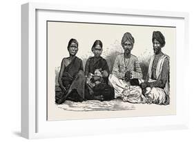 Natives of the Deccan, a Large Plateau in India, Making Up Most of the Southern Part of the Country-null-Framed Giclee Print