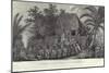 Natives of the Sandwich Islands, Hawaii, Slaughtering Swine before Captain Cook, C1778-null-Mounted Giclee Print