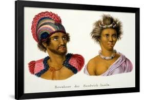 Natives of the Sandwich Isles-null-Framed Giclee Print