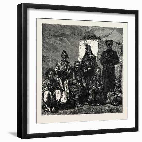 Natives of the Valley of Spiti, Province of Ladak-null-Framed Premium Giclee Print