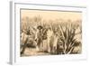 Natives on Maguey Plantation, Mexico-null-Framed Art Print