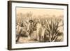 Natives on Maguey Plantation, Mexico-null-Framed Art Print