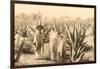 Natives on Maguey Plantation, Mexico-null-Framed Art Print