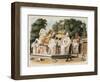 Natives Pay Homage to Their Ruler-Charles Emilius Gold-Framed Giclee Print