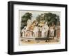 Natives Pay Homage to Their Ruler-Charles Emilius Gold-Framed Giclee Print