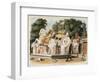 Natives Pay Homage to Their Ruler-Charles Emilius Gold-Framed Giclee Print