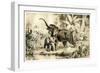 Natives Spearing an Elephant, 1883-null-Framed Giclee Print