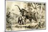 Natives Spearing an Elephant, 1883-null-Mounted Giclee Print