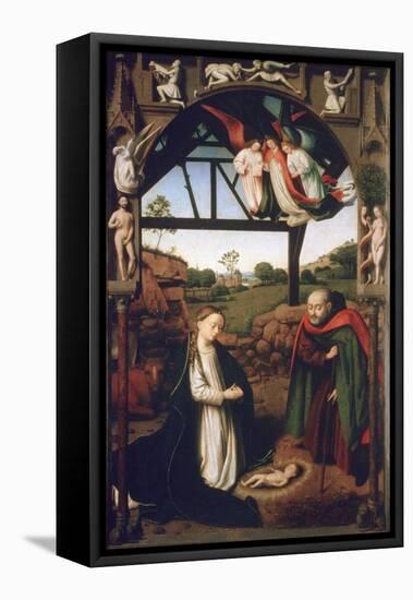 Nativity, 1452-Petrus Christus-Framed Stretched Canvas