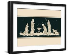 NATIVITY #2-R NOBLE-Framed Art Print