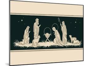 NATIVITY #2-R NOBLE-Mounted Art Print