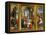 Nativity; Adoration of the Magi and Christ at the Sepulchre; Triptych, 1523 (Inv 1040)-Defendente Ferrari-Framed Stretched Canvas