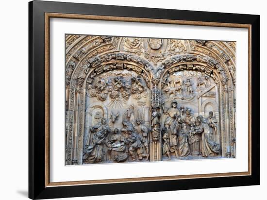 Nativity and Adoration of the Magi, Relief on the Entrance to the New Cathedral-null-Framed Giclee Print