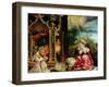 Nativity and Concert of Angels from the Isenheim Altarpiece, Central Panel-Matthias Grünewald-Framed Giclee Print