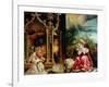 Nativity and Concert of Angels from the Isenheim Altarpiece, Central Panel-Matthias Grünewald-Framed Giclee Print