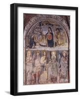 Nativity and Saints, Fresco-Gaudenzio Ferrari-Framed Giclee Print