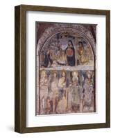 Nativity and Saints, Fresco-Gaudenzio Ferrari-Framed Giclee Print