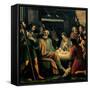 Nativity and the Adoration of the Shepherds-Giuseppe Vermiglio-Framed Stretched Canvas