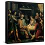 Nativity and the Adoration of the Shepherds-Giuseppe Vermiglio-Framed Stretched Canvas