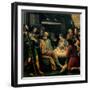 Nativity and the Adoration of the Shepherds-Giuseppe Vermiglio-Framed Art Print