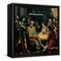 Nativity and the Adoration of the Shepherds-Giuseppe Vermiglio-Framed Stretched Canvas