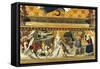 Nativity and the Arrival of the Magi-Giovanni Di Lorenzo Cini-Framed Stretched Canvas
