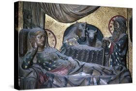 Nativity, Bas-Relief on the Choir with Stories from the Life of Christ-Jean Ravy-Stretched Canvas