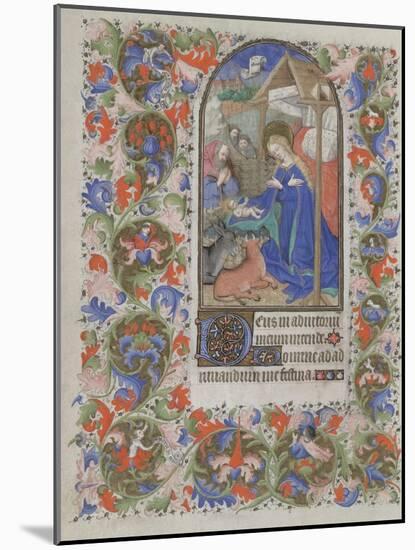 Nativity (Book of Hour), 1440-1460-null-Mounted Giclee Print