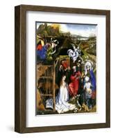 Nativity, C.1425-Robert Campin-Framed Giclee Print