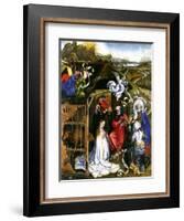 Nativity, C.1425-Robert Campin-Framed Giclee Print