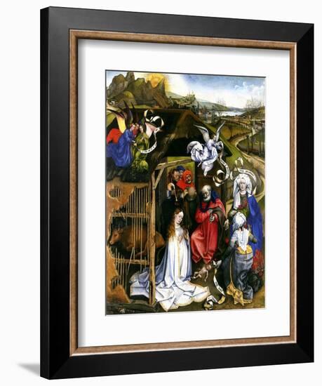 Nativity, C.1425-Robert Campin-Framed Giclee Print