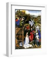 Nativity, C.1425-Robert Campin-Framed Giclee Print